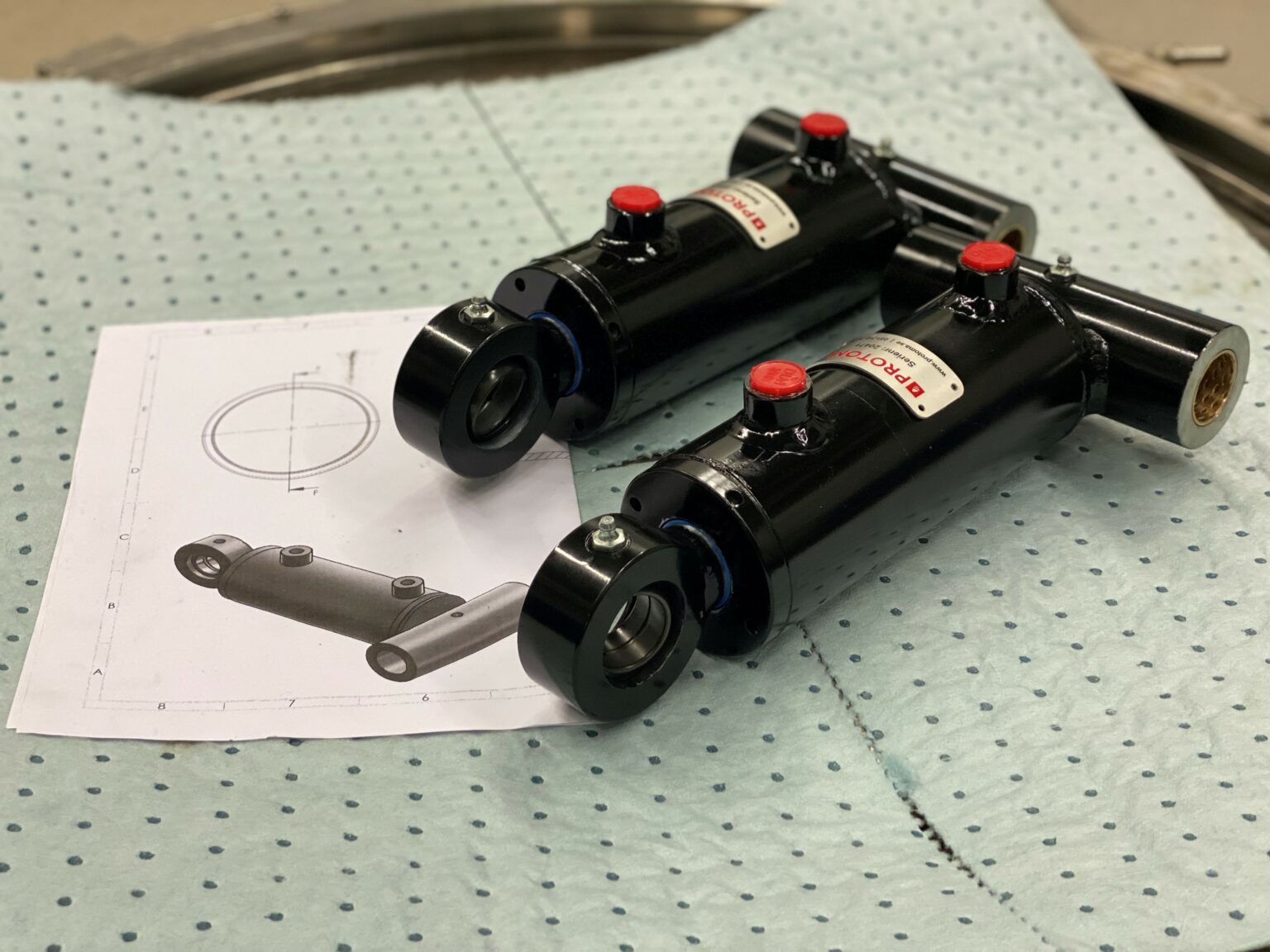 Hydraulcylinder med udda mått